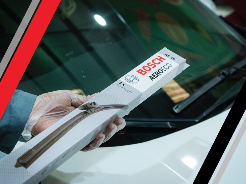 Bosch wiper blade replacement in Dubai & Abu Dhabi for clear visibility and safer driving.