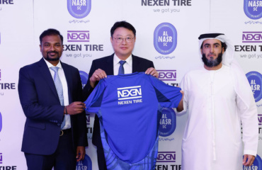 NEXEN TIRE & Al Saeedi Group sponsorship announcement with Al Nasr Sports Club for the 2024-2025 season