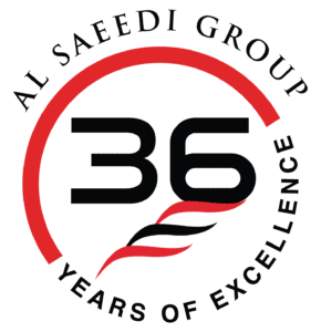 36 years of tyre excellence – Al Saeedi Group logo