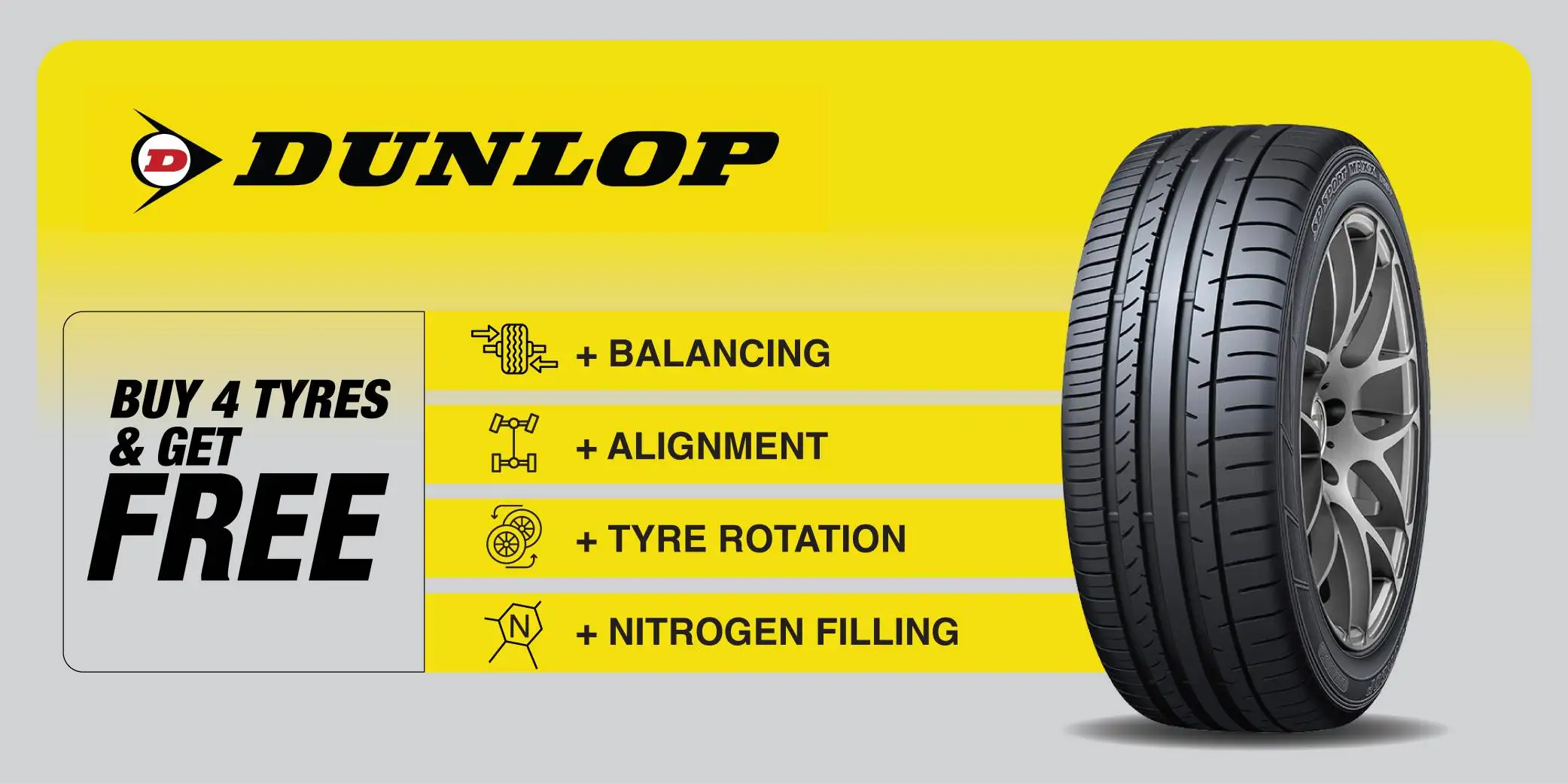 Dunlop Tyres Dubai, Superior Grip, Comfort