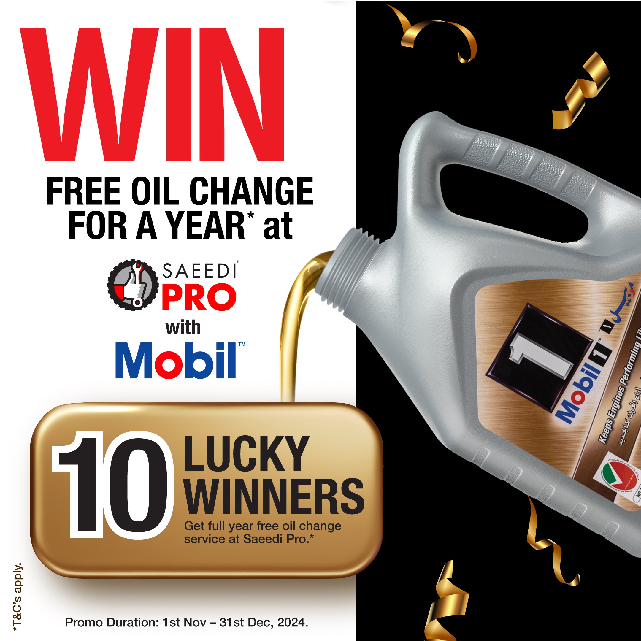 Drive Smooth & Win Big: Free Oil Change for a Year!