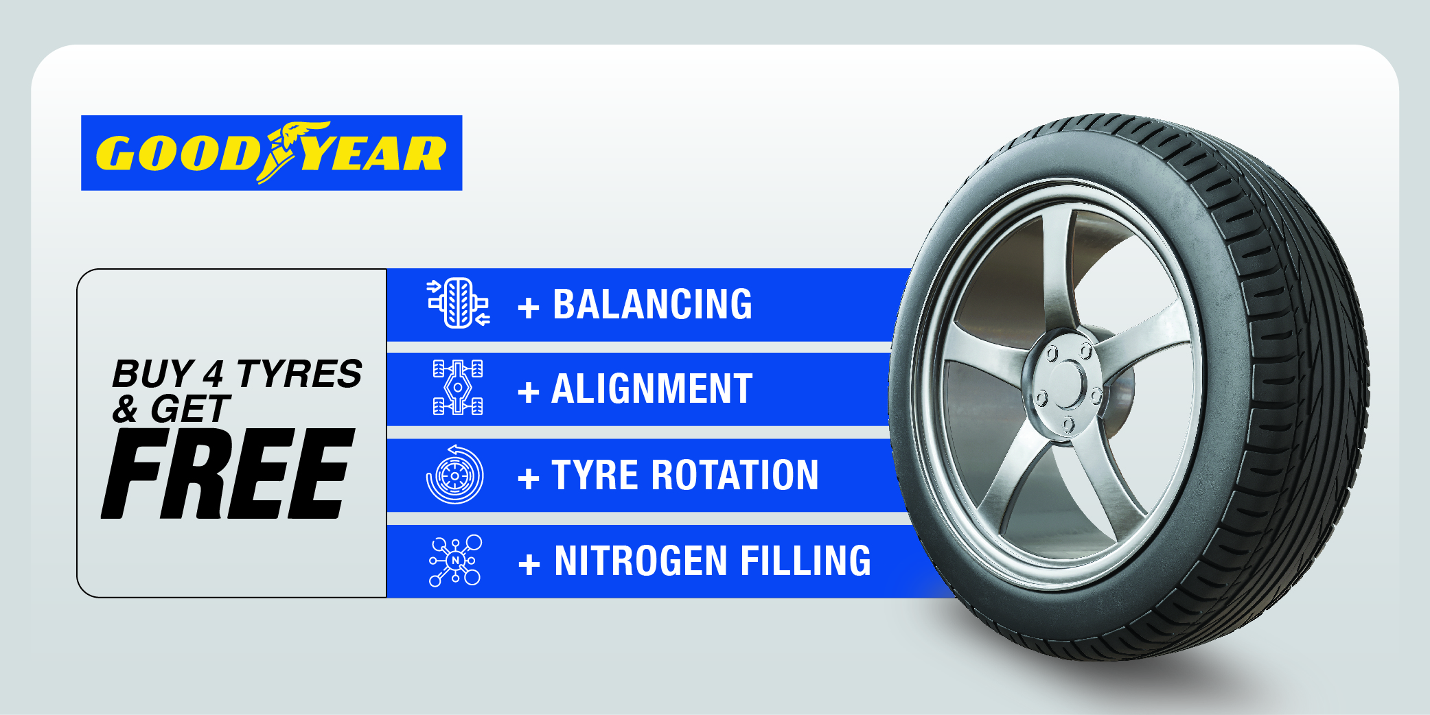 Goodyear tyres UAE – tyre replacement deals Dubai