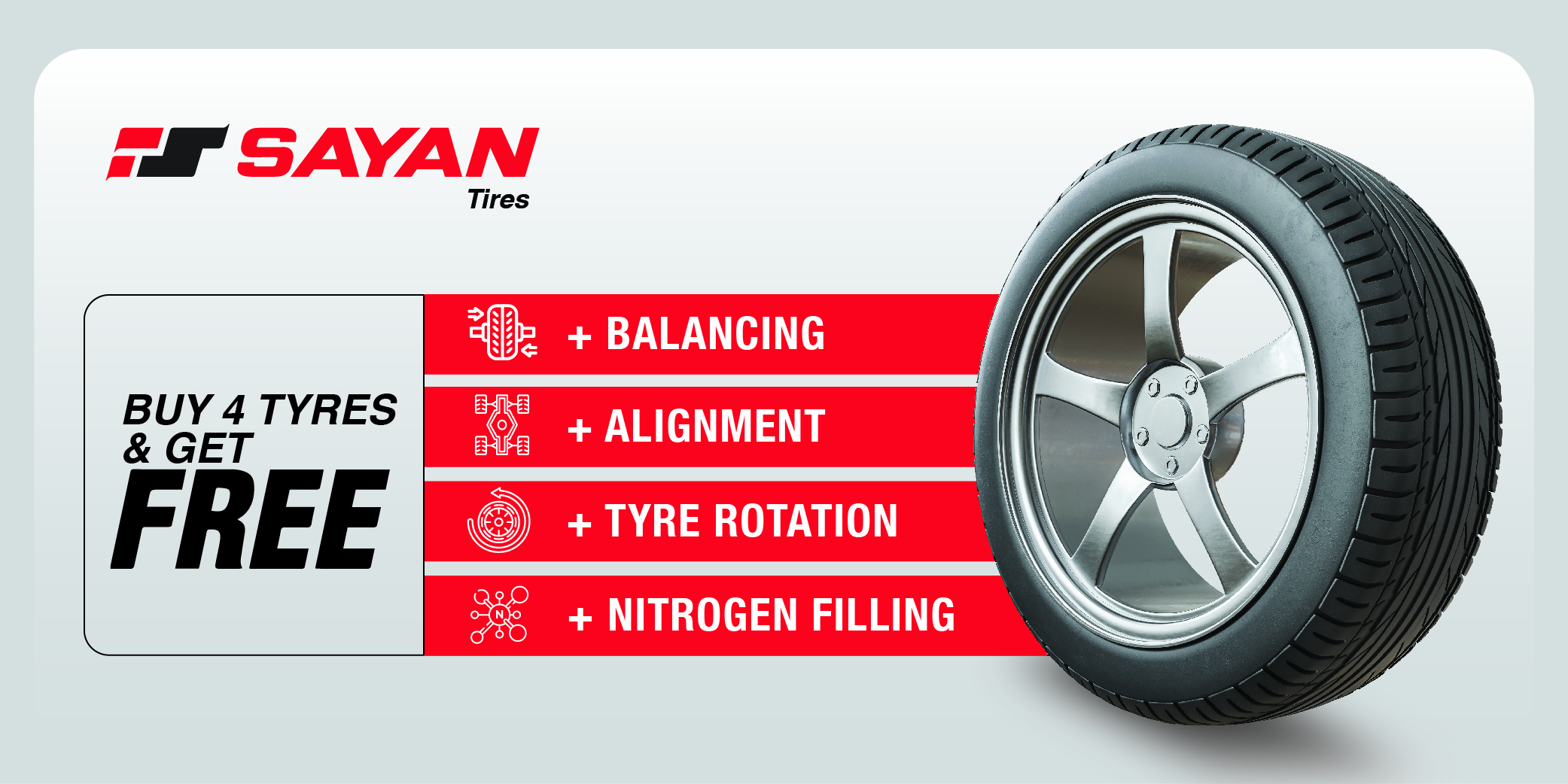 Sayan tyres UAE – discounted car tyres Dubai