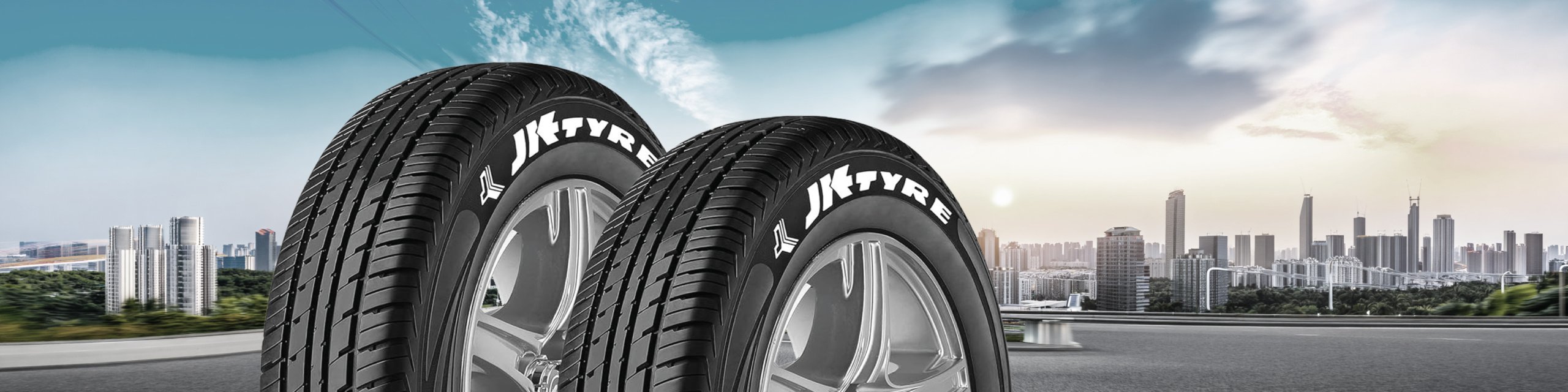 JK Tyre passenger radial and SUV Ranger series available for professional fitment at Saeedi Pro centre in Dubai, UAE.