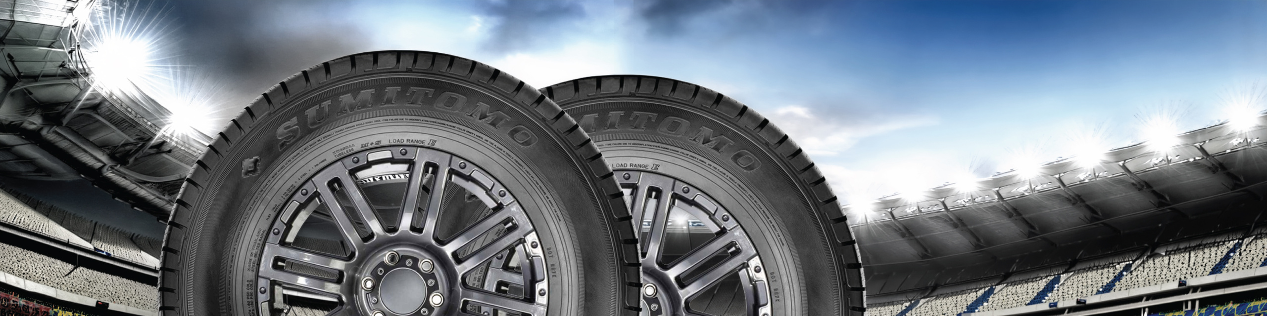 Sumitomo tires passenger car and SUV range available at Saeedi Pro service center in Dubai, UAE.